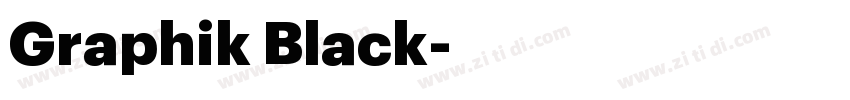 Graphik Black字体转换